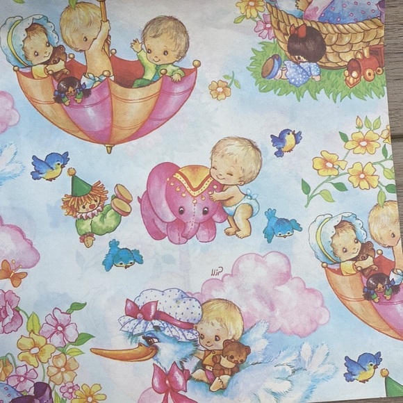 Vintage Babyshower‎ Wrapping Paper - Picture 6 of 11